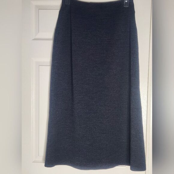 The Territiry Ahead 12 Charkcoal 100% WOOL Zipper Women's Maxi Classic Skirt - Picture 4 of 5